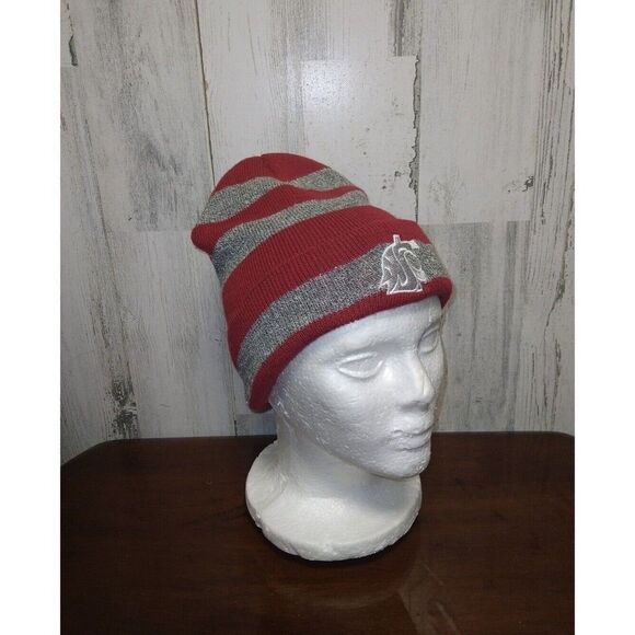 Washington State Cougars Striped Beanie OSFM - Picture 2 of 6